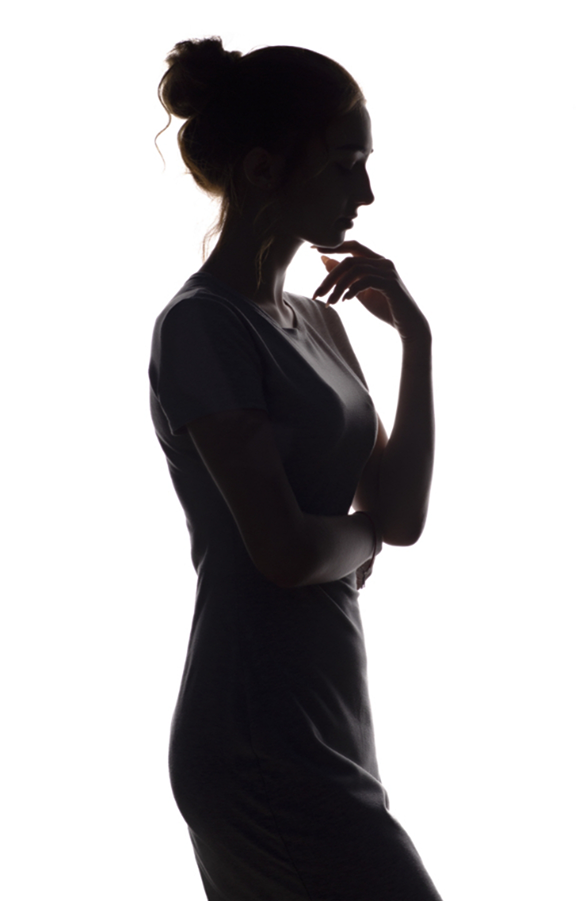 Silhouette of a woman with dots marking areas where gum disease impacts the body