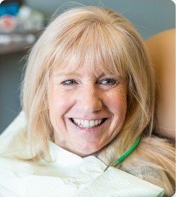 woman smiling